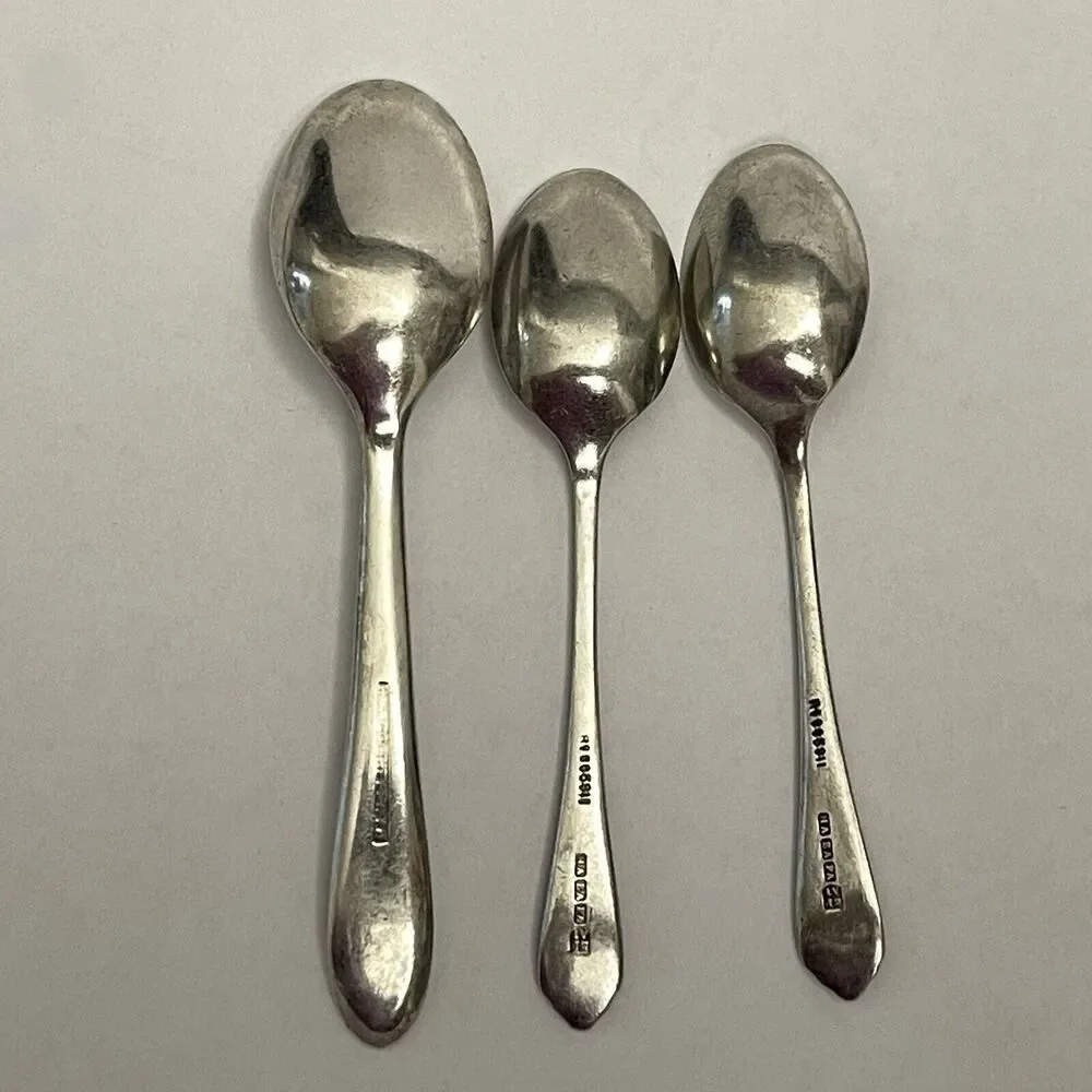 Silver-plate? Baby Spoons HA EA FA EP A1 3 7/8